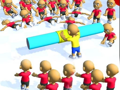 Push the Crazy Crowd : Stickman Clash 3D - play online